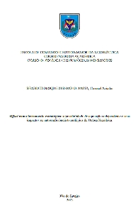 Offset como ferramenta estratégica : a possibilidade de aquisição independente e seus impactos na autossuficiência tecnológica da Defesa Brasileira