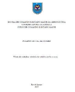 Gestão do Conhecimento nas Contratações Públicas Exteriores Relacionadas ao Apoio Logístico do COMAER [recurso eletrônico]