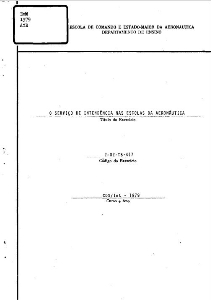 O serviço de intendência nas escolas da Aeronáutica