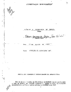 Ciência e tecnologia no Brasil