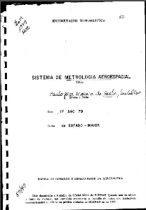 Sistema de metrologia aeroespacial