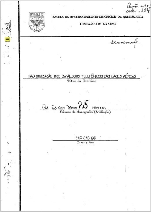 Padronização de catálogos telefônicos da Bases Aéreas