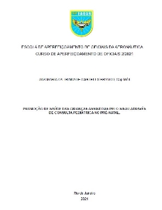 Promoção de saúde das crianças assistidas pelo SISAU através de consulta pediátrica no pré-natal [recurso eletrônico]