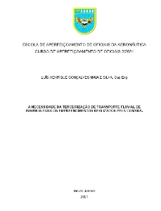 A necessidade da terceirização de transporte fluvial de insumos para os empreendimentos realizados pela COMARA [recurso eletrônico]