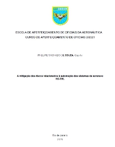 A mitigação dos riscos relacionados à automação dos sistemas da aeronave KC-390 [recurso eletrônico]