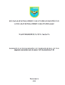 Implantação de um Sistema Automático de Classificação de Alvos - ATCS no segmento aeroembarcado do sensor SAR da plataforma R-99 [recurso eletrônico]