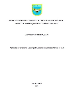 Aplicação da ferramenta Liderança Situacional em Unidades Aéreas da FAB [recurso eletrônico]