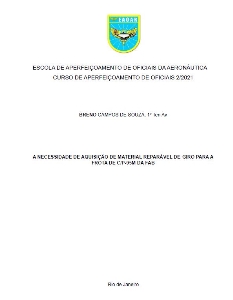 A necessidade de aquisição de material reparável de giro para a frota de C/P-95M da FAB [recurso eletrônico]