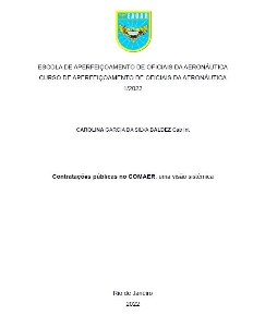Contratações públicas no COMAER [recurso eletrônico] : uma visão sistêmica