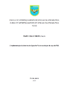 A implementação da doutrina de Opposite Force na aviação de caça da FAB [recurso eletrônico]