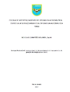 Energia Sustentável [recurso eletrônico] : a necessidade de desenvolvimento de equipamentos de geração de energia para o GALC