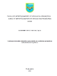 Construção de modelo matemático para predição de ocorrências aeronáuticas na Academia da Força Aérea [recurso eletrônico]