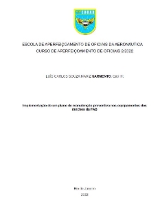 Implementação de um plano de manutenção preventiva nos equipamentos dos ranchos da FAB [recurso eletrônico]