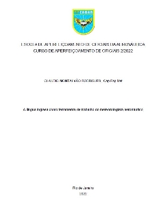 A língua inglesa como ferramenta de trabalho do meteorologista aeronáutico [recurso eletrônico]