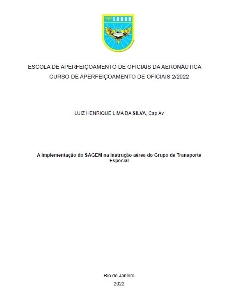 A implementação do SAGEM na instrução aérea do Grupo de Transporte Especial [recurso eletrônico]