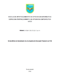 Os benefícios da implantação de um programa de Educação Financeira na FAB [recurso eletrônico]