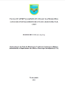 A padronização do Plano de Manutenção Predial nas Organizações Militares subordinadas ao Departamento de Ciência e Tecnologia Aeroespacial (DCTA) [recurso eletrônico]