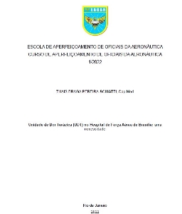 Unidade de Dor Torácica (UDT) no Hospital de Força Aérea de Brasília [recurso eletrônico] : uma necessidade
