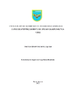 A medicina de viagem na Força Aérea Brasileira [recurso eletrônico]