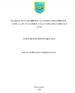 Impactos da Automação na Segurança de Voo [recurso eletrônico]