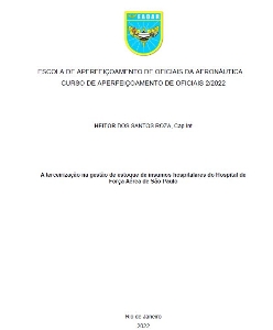 A terceirização na gestão de estoque de insumos hospitalares do Hospital de Força Aérea de São Paulo [recurso eletrônico]
