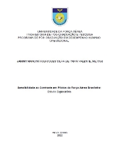 Sensibilidade ao contraste em pilotos da Força Aérea  : estudos exploratório