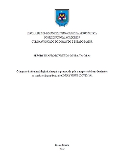O impacto da demanda logística irregular provocada pelo transporte de itens destinados ao combate da pandemia de CORNA VÍRUS (COVID-19) [recurso eletrônico]