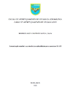 Comunicação satelital [recurso eletrônico] : sua relevância e aplicabilidade para a aeronave SC-105