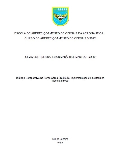 Diálogo Competitivo na Força Aérea Brasileira [recurso eletrônico] : implementação de auditoria na fase de diálogo