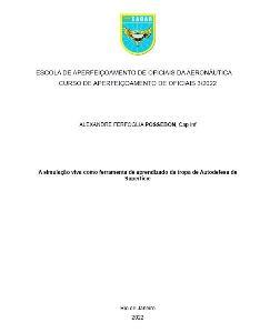A simulação viva como ferramenta de aprendizado da tropa de Autodefesa de Superfície [recurso eletrônico]