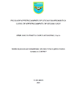 Gestão de pessoas por competências [recurso eletrônico] : uma nova forma de gerir os recursos humanos no COMPREP