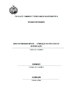 Bens patrimoniais móveis : otimização do processo de identificação