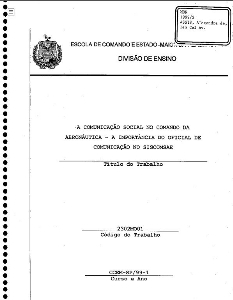 A comunicação social no Comando da Aeronáutica: a importância do Oficial de Comunicação no SISCOMSAE