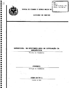 Entrevista : um eficiente meio de divulgação da Aeronáutica