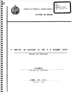 O serviço de proteção ao vôo e a aviação civil