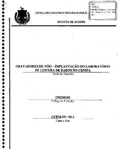 Gravadores de vôo : implantação do laboratório de leitura de dados no CENIPA