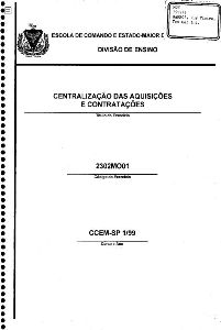 Centralização das aquisições e contratações