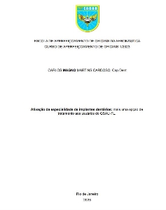 Ativação da especialidade de implantes dentários [recurso eletrônico] : mais uma opção de tratamento aos usuários do GSAU-FL