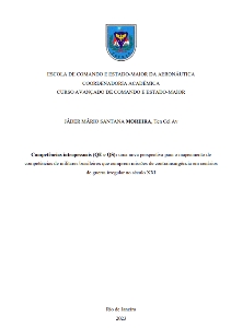 Competências intrapessoais (QE e QS) [recurso eletrônico] : uma nova perspectiva para o mapeamento de competências de militares brasileiros que cumprem missões de contrainsurgência em cenários de guerra irregular no século XXI