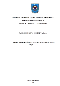 Condicionamento físico e desempenho dos pilotos de caça [recurso eletrônico]