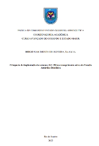 O impacto da implantação da aeronave KC-390 no ressuprimento aéreo da Estação Antártica Brasileira [recurso eletrônico]