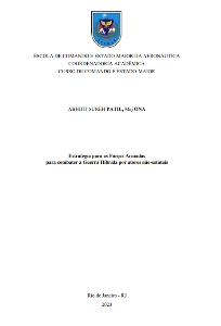 Estratégia para as Forças Armadas para combater a Guerra Híbrida por atores não-estatais [recurso eletrônico]