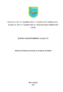 Sistema de Detecção de Drone no aeroporto do Galeão [recurso eletrônico]