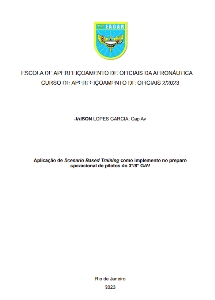 Aplicação de Scenario Based Training como implemento no preparo operacional de pilotos do 3°/8° GAV [recurso eletrônico]