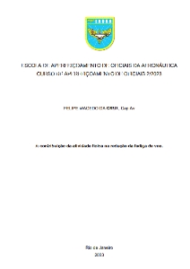 A contribuição da atividade física na redução da fadiga de voo [recurso eletrônico]