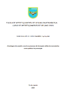 Abordagem do assédio moral no processo de formação militar da Aeronáutica como política de prevenção [recurso eletrônico]