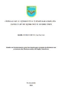 Gestão de Conhecimento como ferramenta para aumento da eficiência nos processos dos Destacamentos da Região Amazônica [recurso eletrônico]