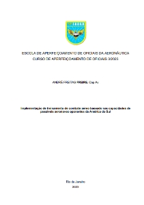 Implementação de treinamento de combate aéreo baseado nas capacidades de possíveis aeronaves oponentes da América do Sul [recurso eletrônico]