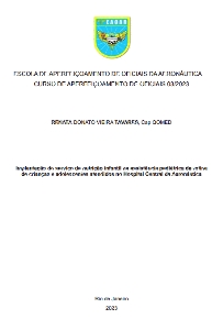 Implantação do serviço de nutrição infantil na assistência pediátrica de rotina de crianças e adolescentes atendidos no Hospital Central da Aeronáutica  [recurso eletrônico]