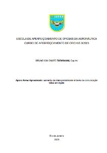 Apoio Aéreo Aproximado: [recurso eletrônico] : aumento da interoperabilidade através da comunicação tática em inglês
